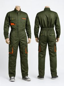 Plain Jungle Green Cargo Overall