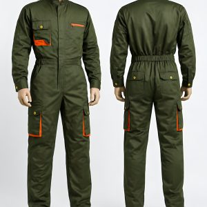 Plain Jungle Green Cargo Overall