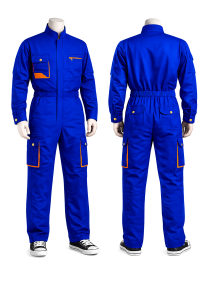 Plain Royal Blue Cargo Overall