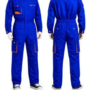 Plain Royal Blue Cargo Overall